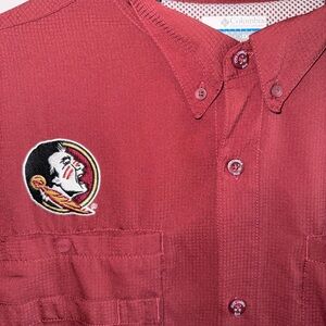 Men’s Columbia Florida State Shirt w/ Embroidered Logo and Velcro Patch. 2XL XXL